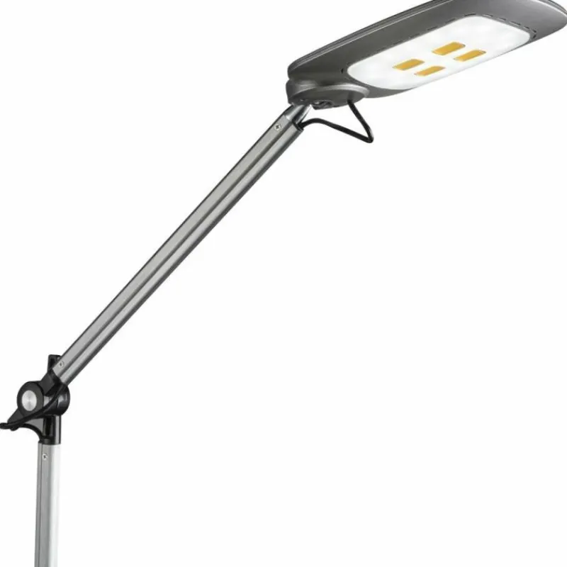 Luminaires Globo Lighting Lampe à poser Globo PATTAYA LED Gris, Noir, Argenté, 1 lumière* Lampes À Poser