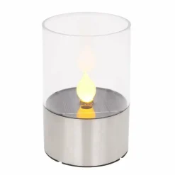 Luminaires Globo Lighting Lampe à poser Globo SOLAR LED Acier inoxydable, 1 lumière* Lampes À Poser