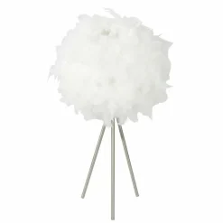 Lampes En Tissu-Luminaires Globo Lighting Lampe à poser Globo SUN Nickel mat, 1 lumière