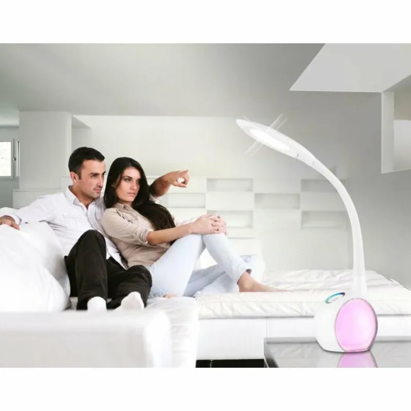 Luminaires Globo Lighting Lampe à poser Globo TARRON LED Blanc, 1 lumière, Changeur de couleurs* Éclairage Led