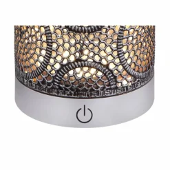 Luminaires Orientaux-Luminaires Globo Lighting Lampe à poser Globo TIMARZ LED Noir, 1 lumière