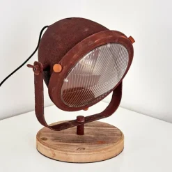 Lampes Industrielles-hofstein Lampe à poser Glostrup Brun, Rouille, 1 lumière