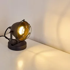 hofstein Lampe à poser Glostrup Noir, 1 lumière