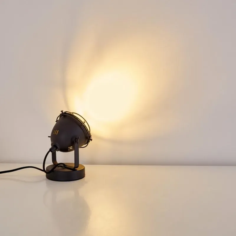 hofstein Lampe à poser Glostrup Noir, 1 lumière