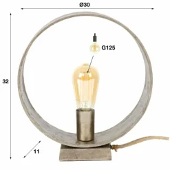 Lampes Vintages & Rétros-hofstein Lampe à poser GORREDIJK Rouille, 1 lumière