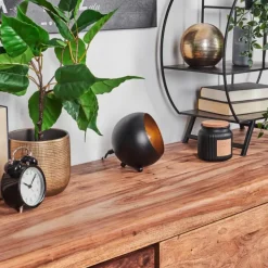 Lampes Dorées-hofstein Lampe à poser Hajo Noir doré, 1 lumière