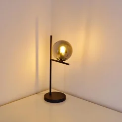 hofstein Lampe à poser Hogatza Noir, 1 lumière