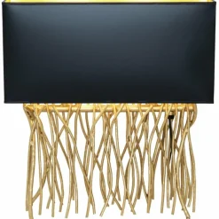 Lampes En Tissu-Luminaires Holländer Lampe à poser Holländer CAPRI Or, 2 lumières