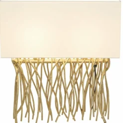 Lampes En Tissu-Luminaires Holländer Lampe à poser Holländer CAPRI Or, 2 lumières