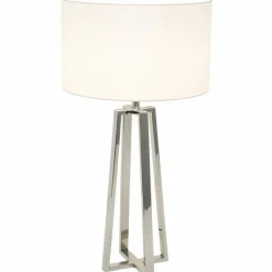 Lampes En Tissu-Luminaires Holländer Lampe à poser Holländer CASCATA Argenté, 1 lumière