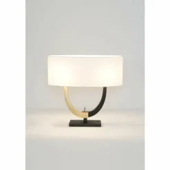 Lampes En Tissu-Luminaires Holländer Lampe à poser Holländer CATTEDRALE Brun, Or, Noir, 2 lumières