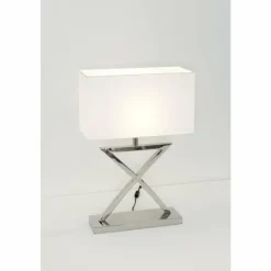 Lampes En Tissu-Luminaires Holländer Lampe à poser Holländer INTEGRATO Argenté, 1 lumière