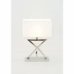 Lampes En Tissu-Luminaires Holländer Lampe à poser Holländer INTEGRATO Argenté, 1 lumière