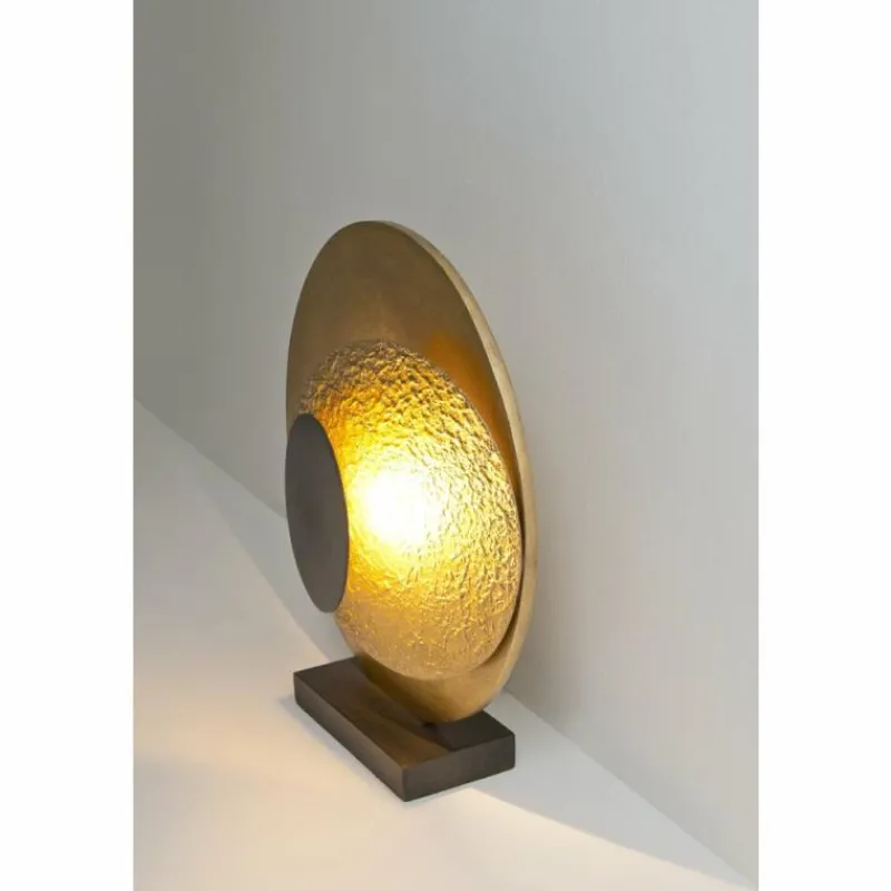 Lampes Dorées-Luminaires Holländer Lampe à poser Holländer LABOCCA LED Brun, Or, Noir, 2 lumières