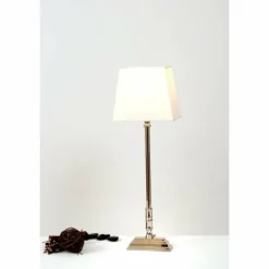 Luminaires Holländer Lampe à poser Holländer NEW YORK TOWER Nickel mat, 1 lumière* Lampes À Poser