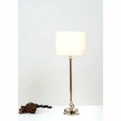 Lampes Dorées-Luminaires Holländer Lampe à poser Holländer NEW YORK TOWER Nickel mat, 1 lumière