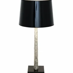 Luminaires Holländer Lampe à poser Holländer RAPSODIA Noir, Argenté, 1 lumière* Lampes À Poser