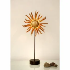 Lampes Dorées-Luminaires Holländer Lampe à poser Holländer SONNE Brun, Or, Noir, 6 lumières