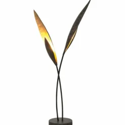 Lampes Dorées-Luminaires Holländer Lampe à poser Holländer STRELICIE Brun, Or, Noir, 2 lumières