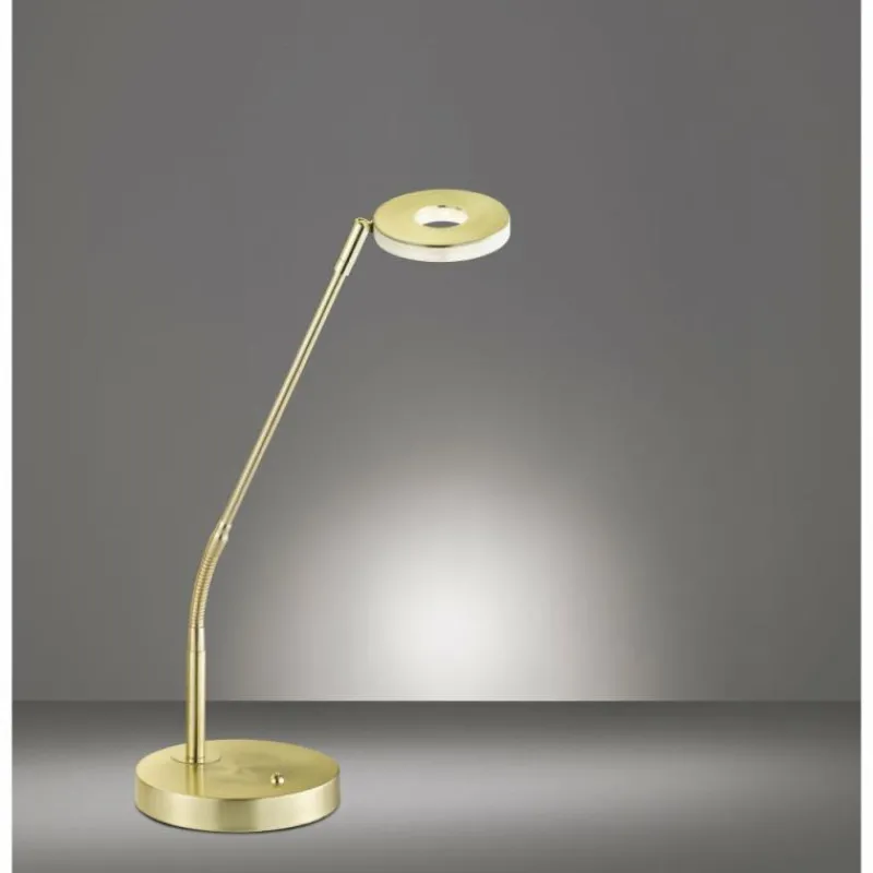 Luminaires Fischer & Honsel Lampe à poser Honsel Dent LED Laiton, 1 lumière, Changeur de couleurs* Lampes À Poser