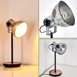 Lampes Vintages & Rétros-hofstein Lampe à poser Hora Noir, 1 lumière