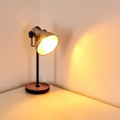 Lampes Vintages & Rétros-hofstein Lampe à poser Hora Noir, 1 lumière