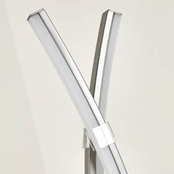 hofstein Lampe à poser Horpmaal LED Nickel mat, 2 lumières* Lampes À Poser