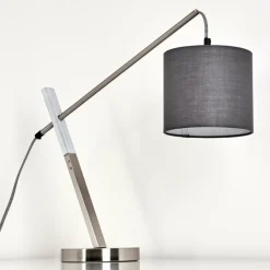 Lampes En Tissu-hofstein Lampe à poser Huemoz Nickel mat, 1 lumière