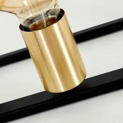 Lampes Dorées-hofstein Lampe à poser Ibusuki Or, Laiton, Noir, 1 lumière