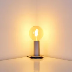 Lampes Vintages & Rétros-hofstein Lampe à poser Kimstad Argenté, 1 lumière