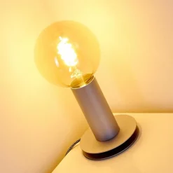 Lampes Vintages & Rétros-hofstein Lampe à poser Kimstad Argenté, 1 lumière