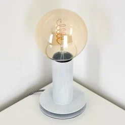 Lampes Vintages & Rétros-hofstein Lampe à poser Kimstad Gris, 1 lumière