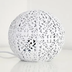 Luminaires Rustiques-hofstein Lampe à poser Kobenhavn Blanc, 1 lumière