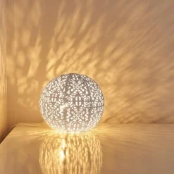 Luminaires Rustiques-hofstein Lampe à poser Kobenhavn Blanc, 1 lumière