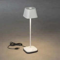Luminaires Konstsmide Lampe à poser Konstsmide Capri LED Blanc, 1 lumière