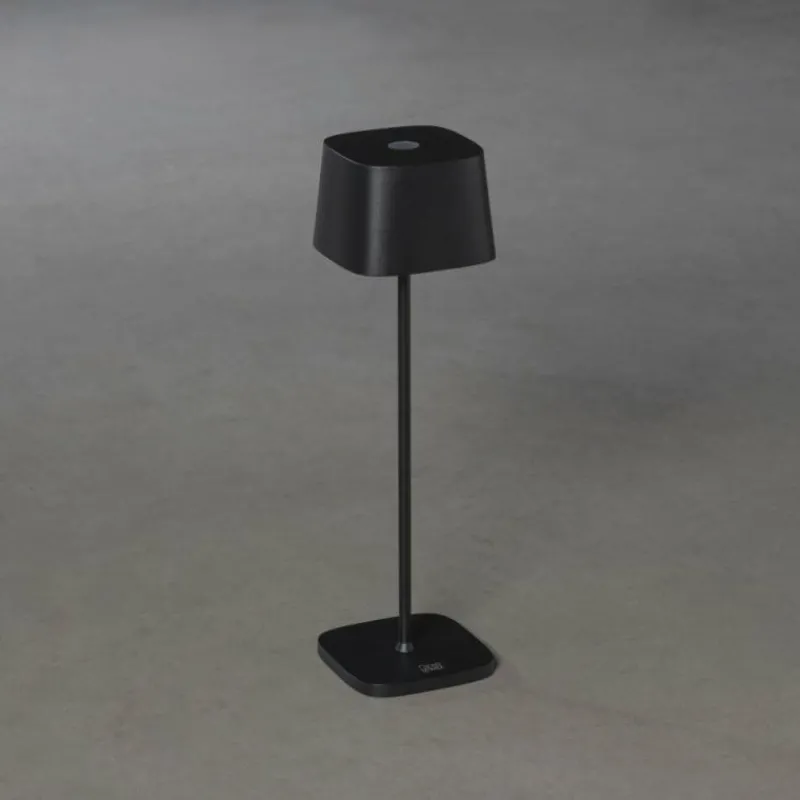 Luminaires Rustiques-Luminaires Konstsmide Lampe à poser Konstsmide Capri LED Noir, 1 lumière