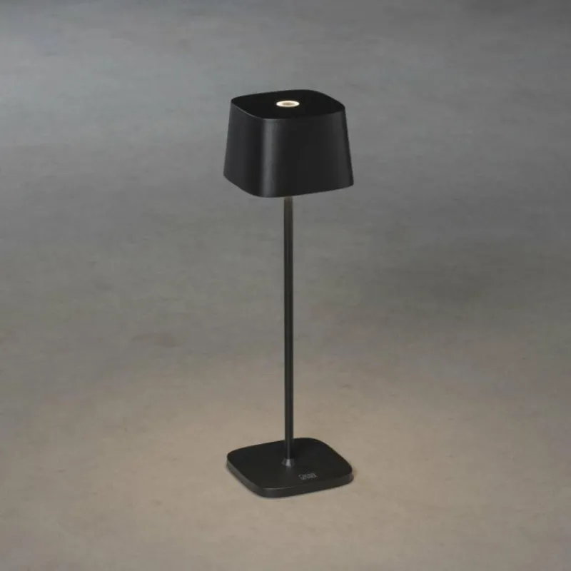 Luminaires Rustiques-Luminaires Konstsmide Lampe à poser Konstsmide Capri LED Noir, 1 lumière