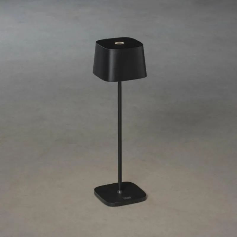 Luminaires Rustiques-Luminaires Konstsmide Lampe à poser Konstsmide Capri LED Noir, 1 lumière