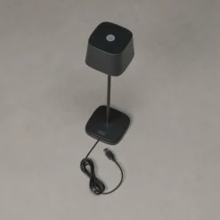 Luminaires Rustiques-Luminaires Konstsmide Lampe à poser Konstsmide Capri LED Noir, 1 lumière