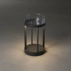 Luminaires Konstsmide Lampe à poser Konstsmide Chieti LED Gris, 1 lumière