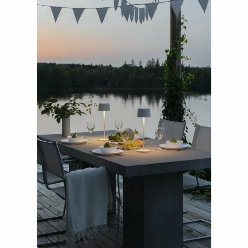 Luminaires Konstsmide Lampe à poser Konstsmide Positano LED Blanc, 1 lumière