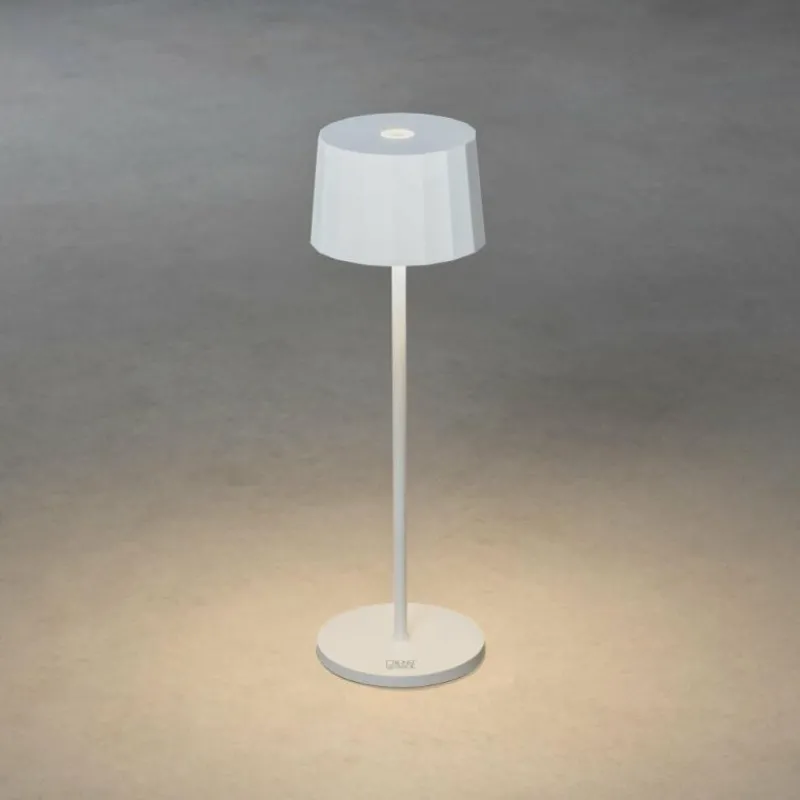 Luminaires Konstsmide Lampe à poser Konstsmide Positano LED Blanc, 1 lumière