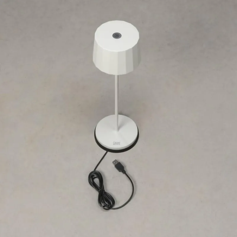 Luminaires Konstsmide Lampe à poser Konstsmide Positano LED Blanc, 1 lumière