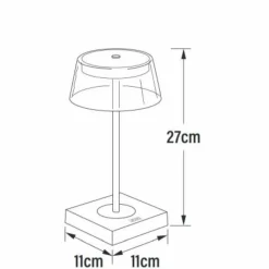 Luminaires Konstsmide Lampe à poser Konstsmide Scilla LED Noir, 1 lumière