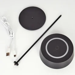 hofstein Lampe à poser Kouvi LED Noir, 1 lumière