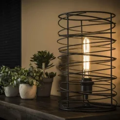Lampes Industrielles-hofstein Lampe à poser Laghalerveen Anthracite, 1 lumière