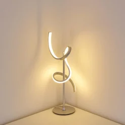 hofstein Lampe à poser Lavaca LED Argenté, 1 lumière