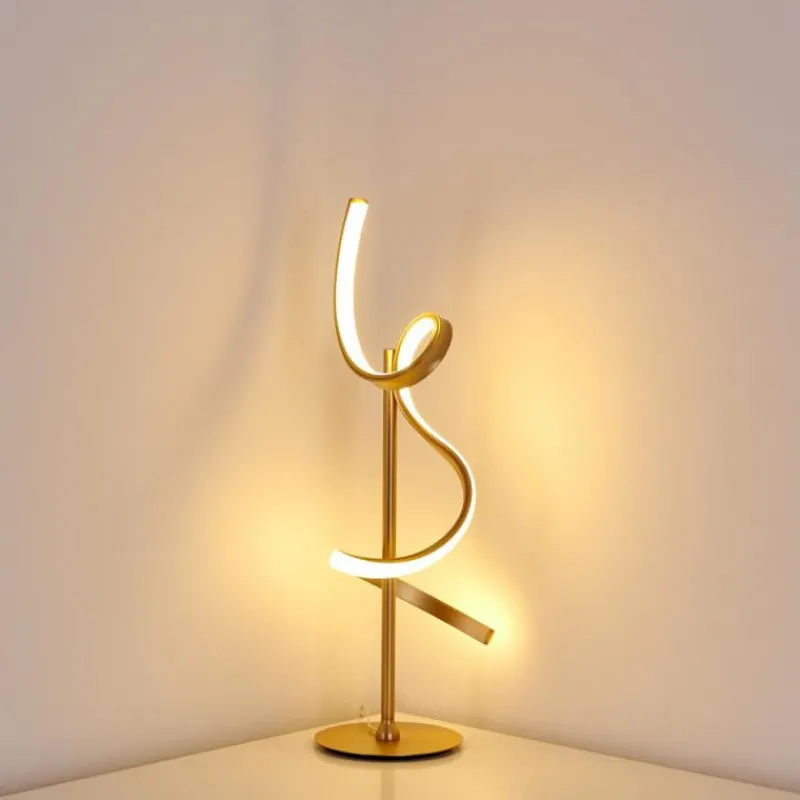 Lampes Dorées-hofstein Lampe à poser Lavaca LED Or, 1 lumière