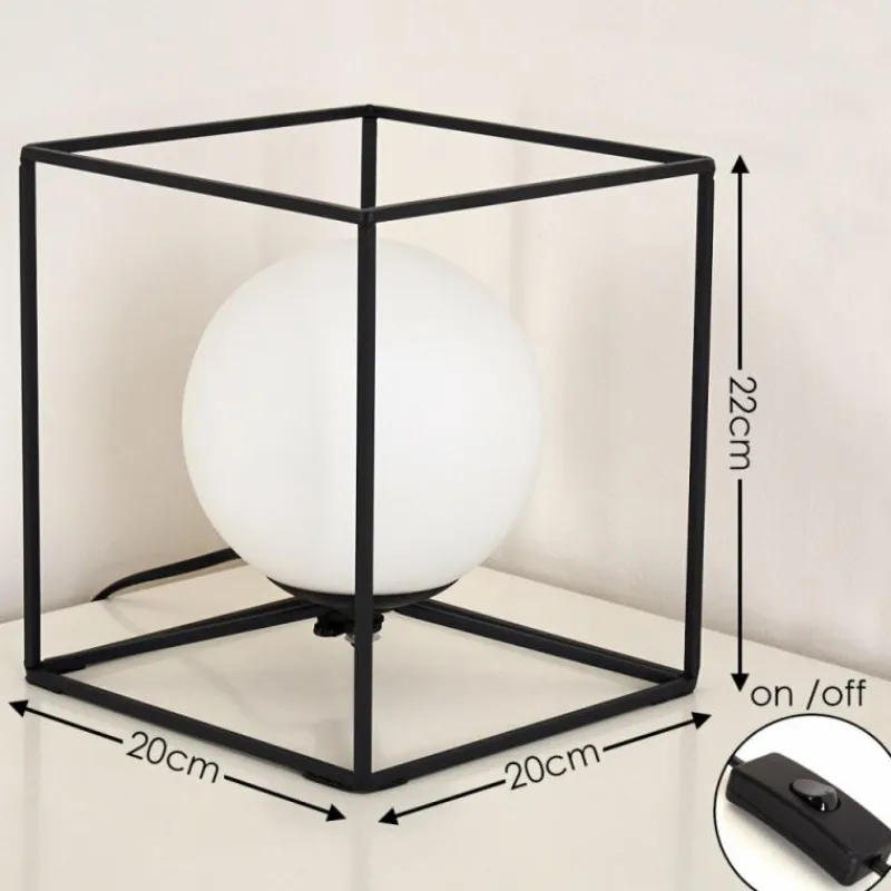 hofstein Lampe à poser Legano Noir, 1 lumière