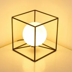 hofstein Lampe à poser Legano Noir, 1 lumière